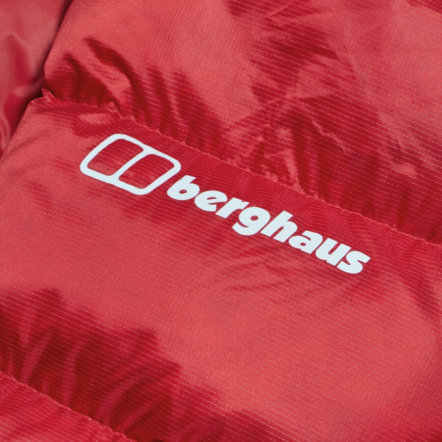 womens mtn arete ultra down hoody - red berghaus