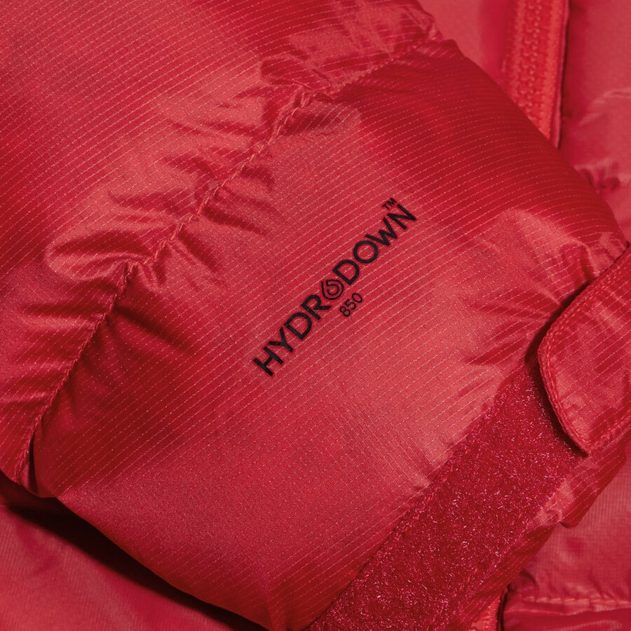 womens mtn arete ultra down hoody - red berghaus