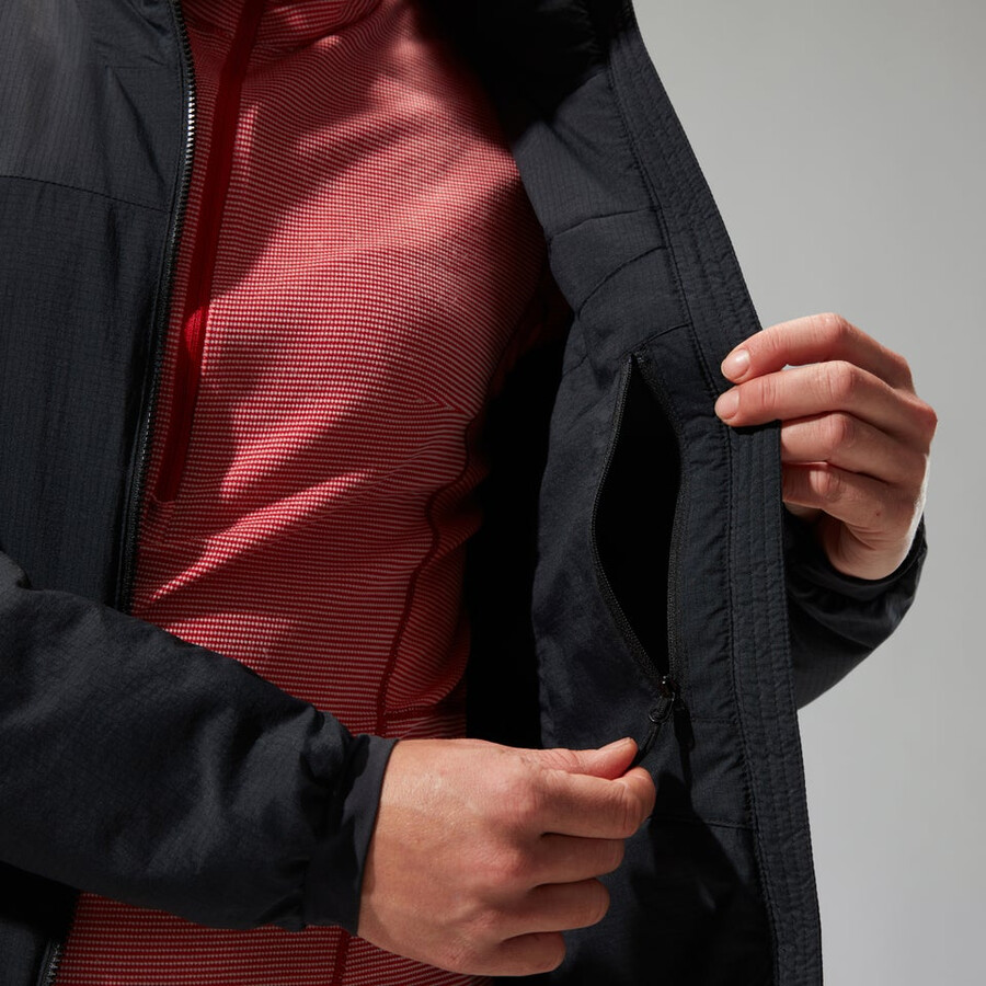womens mtn guide mw hybrid jacket - black berghaus