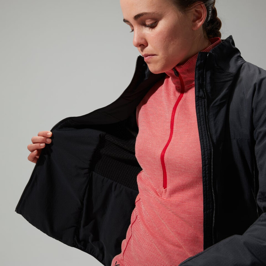 womens mtn guide mw hybrid jacket - black berghaus