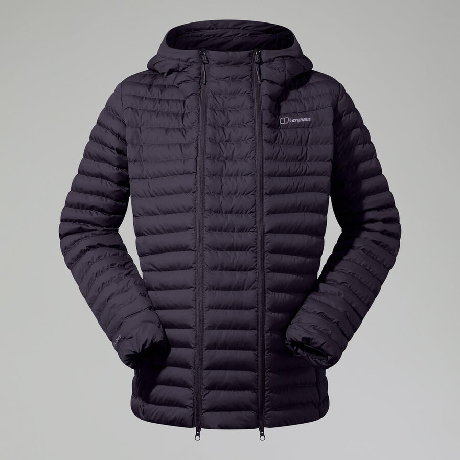womens nula hooded maternity 2in1 jacket - black berghaus