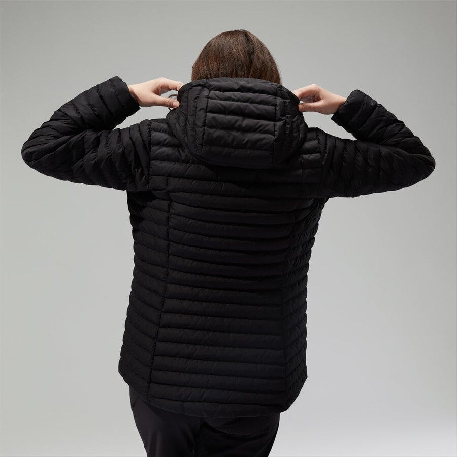 womens nula hooded maternity 2in1 jacket - black berghaus