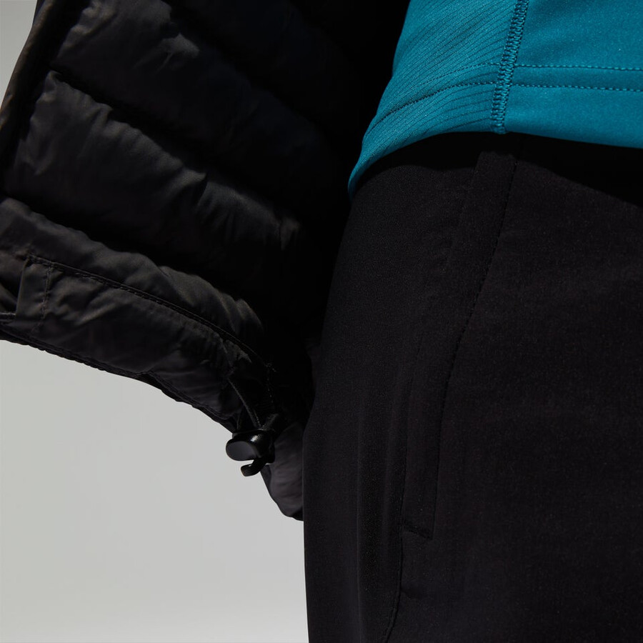 womens nula hooded maternity 2in1 jacket - black berghaus