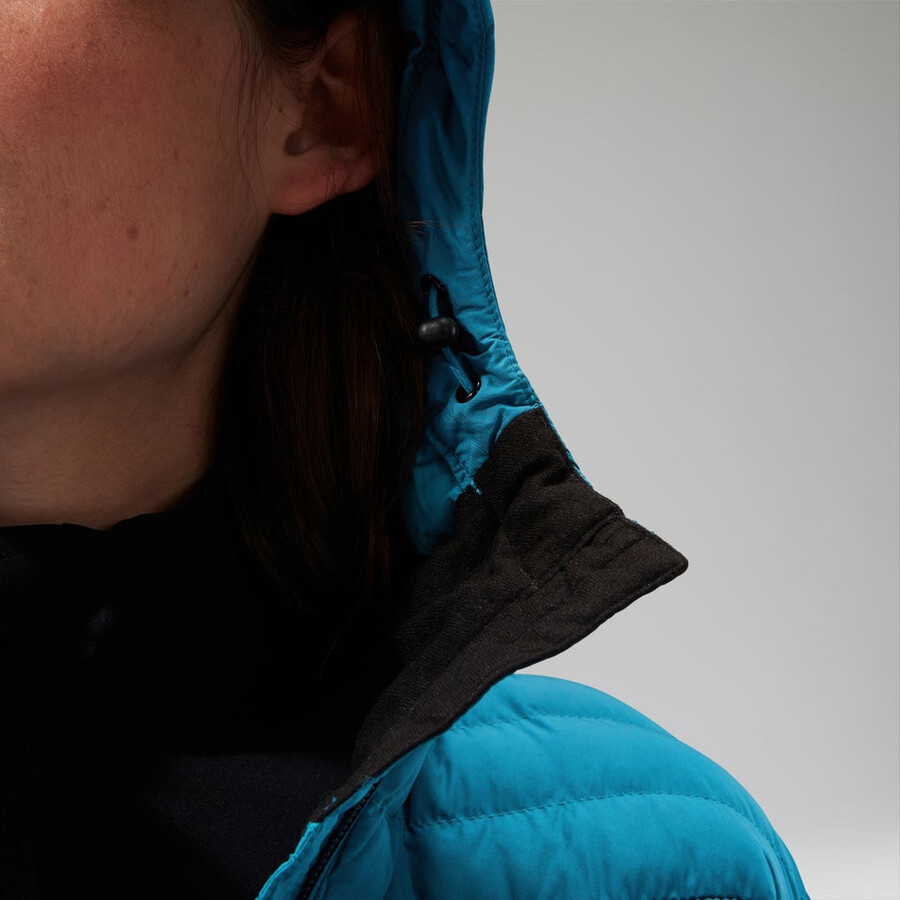 womens nula hooded maternity 2in1 jacket - turquoise berghaus