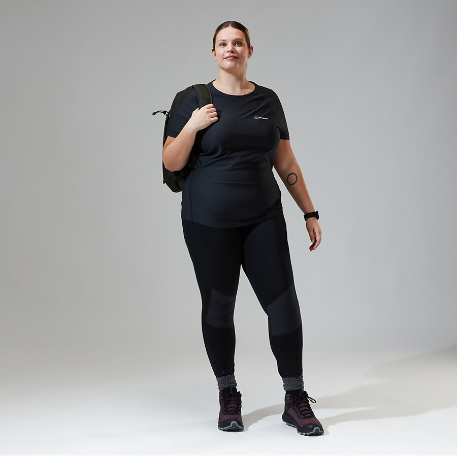 womens lelyur trekking tights - black berghaus