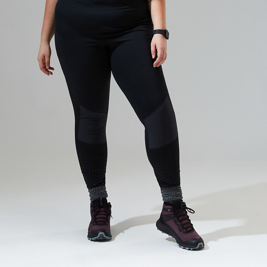 womens lelyur trekking tights - black berghaus