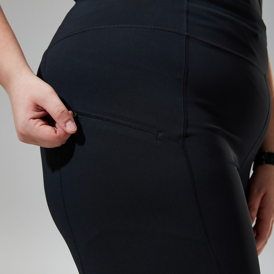 womens lelyur trekking tights - black berghaus