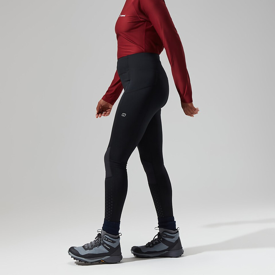 womens lelyur trekking tights - black berghaus