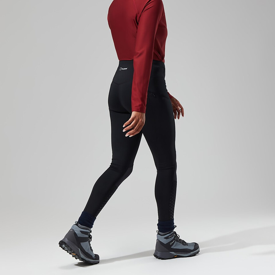 womens lelyur trekking tights - black berghaus