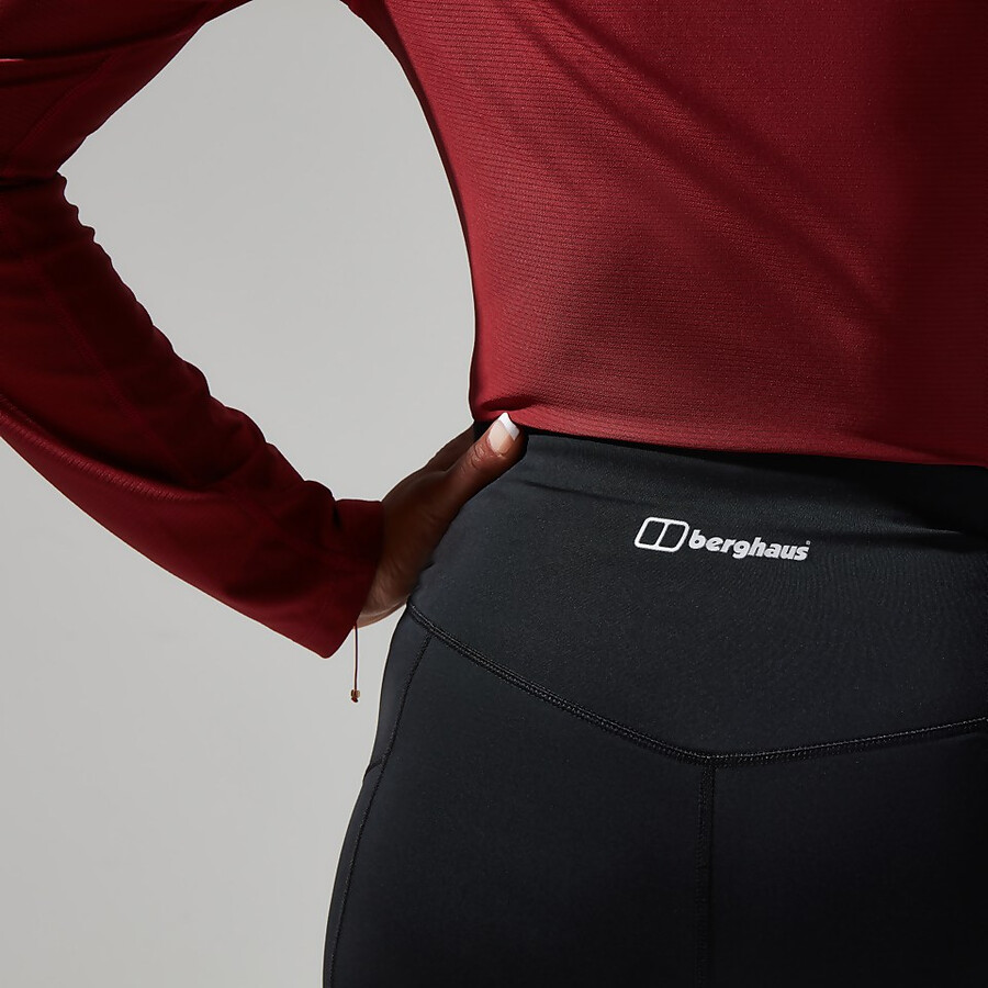 womens lelyur trekking tights - black berghaus