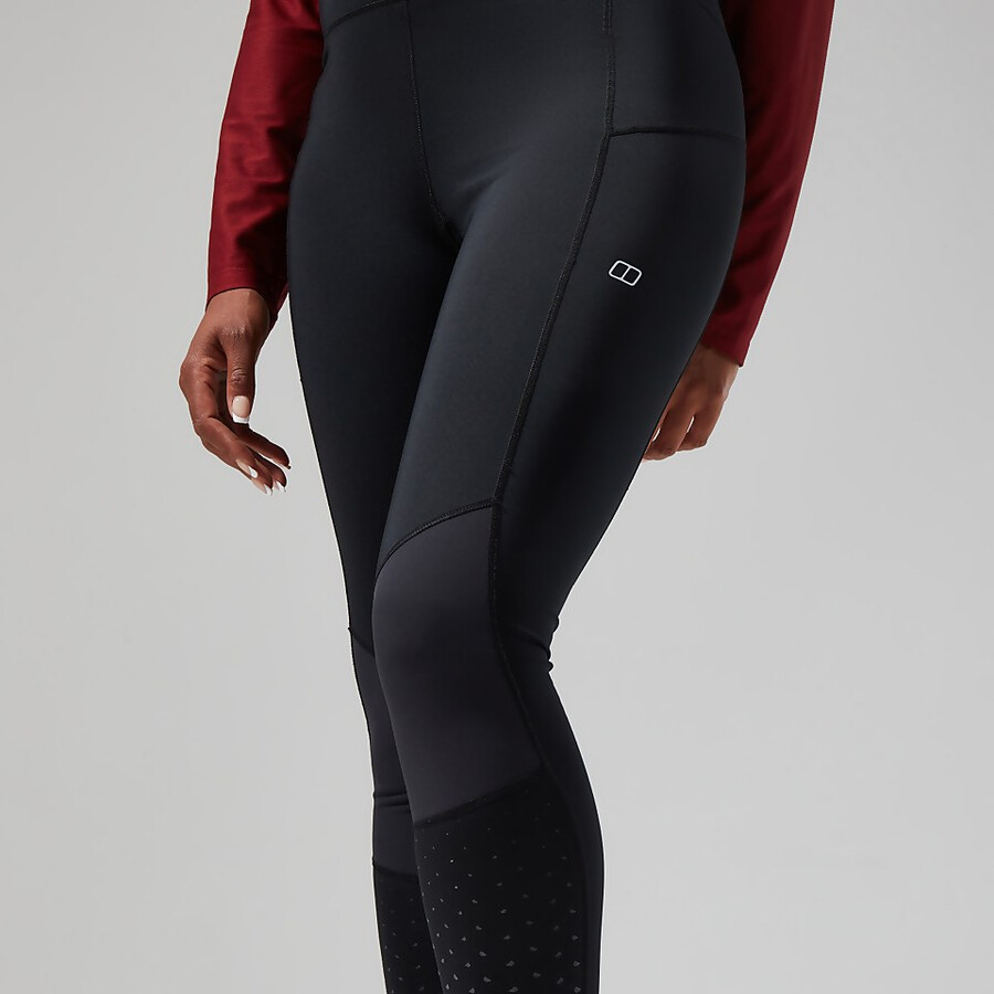 womens lelyur trekking tights - black berghaus