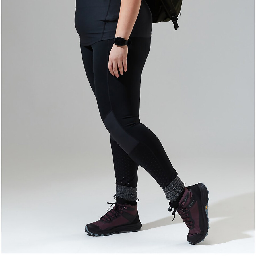 womens lelyur trekking tights - black berghaus