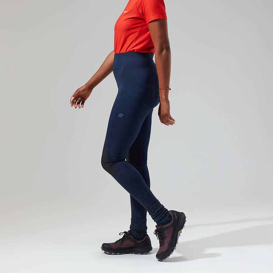 womens lelyur trekking tights - dark blueblack berghaus