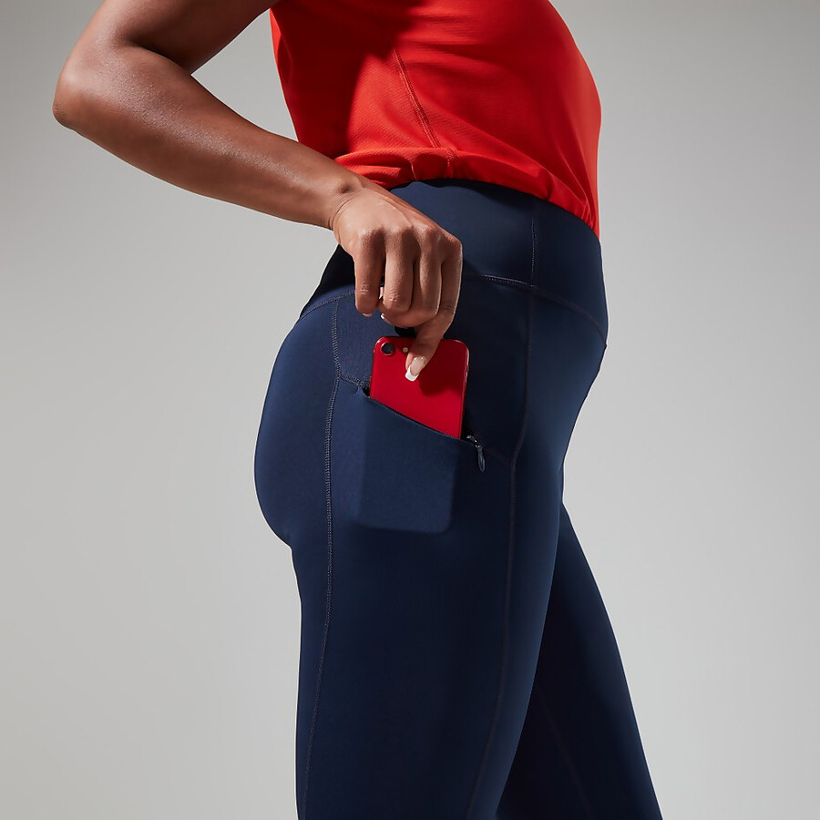 womens lelyur trekking tights - dark blueblack berghaus