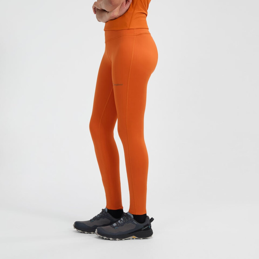 womens berghaus core legging - orange berghaus