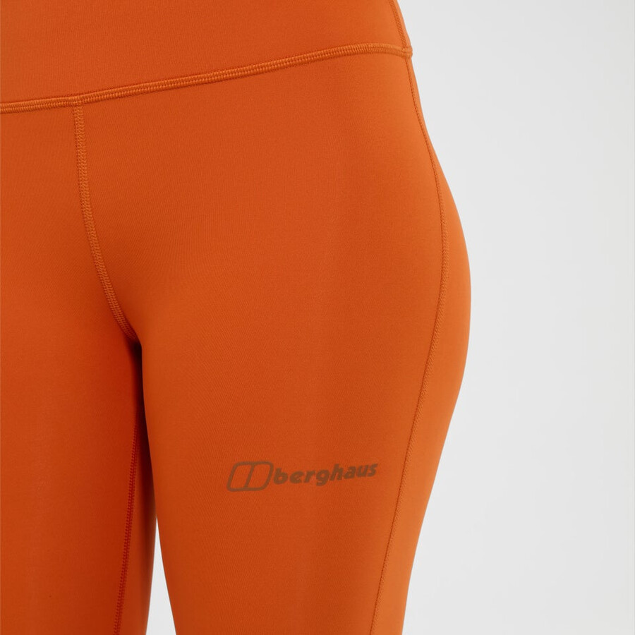 womens berghaus core legging - orange berghaus