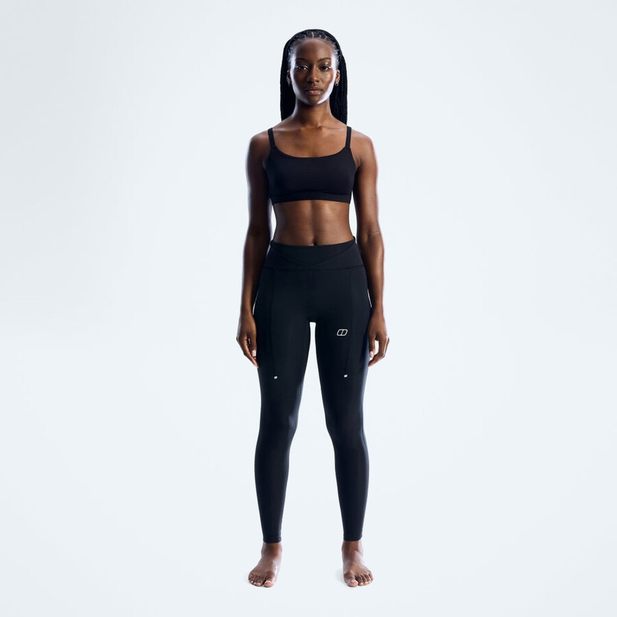 womens farren leggings - jet black berghaus