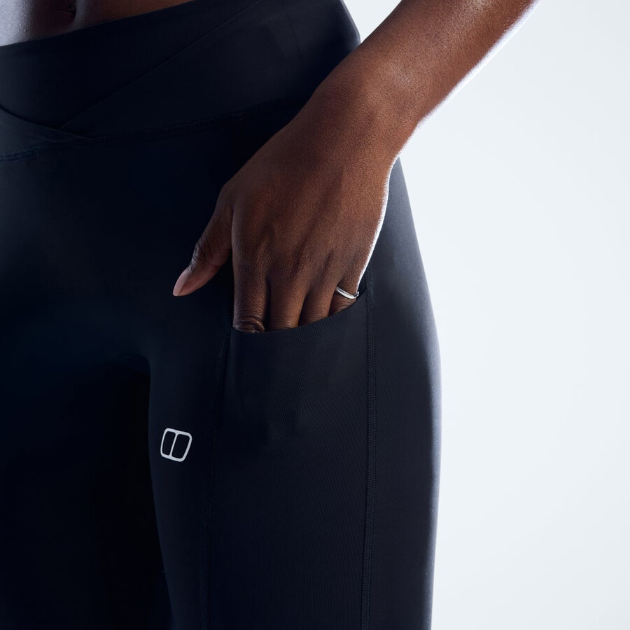 womens farren leggings - jet black berghaus