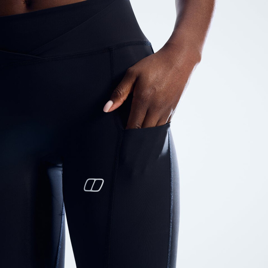 womens farren leggings - jet black berghaus