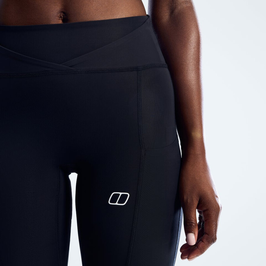 womens farren leggings - jet black berghaus