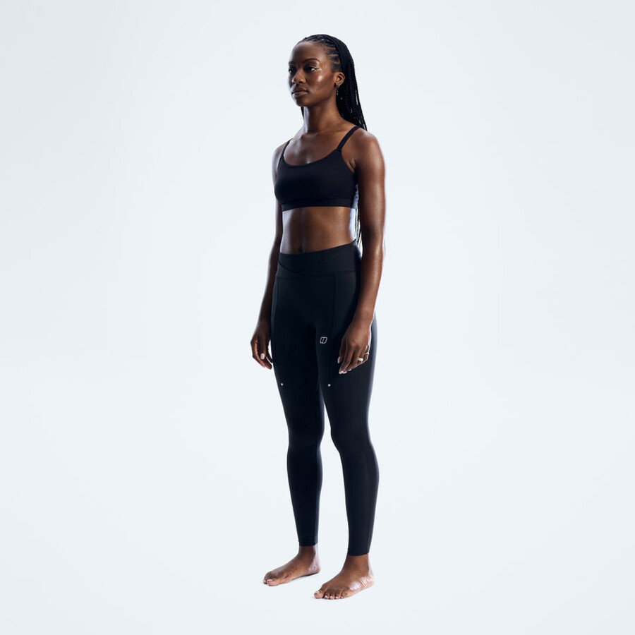 womens farren leggings - jet black berghaus