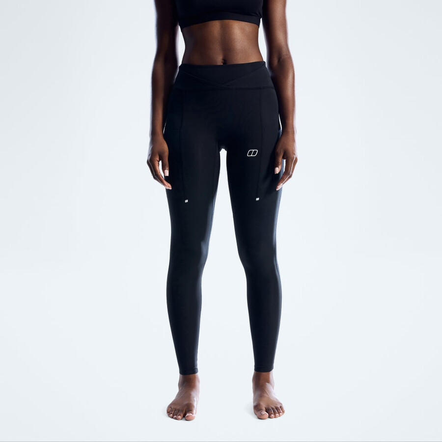 womens farren leggings - jet black berghaus