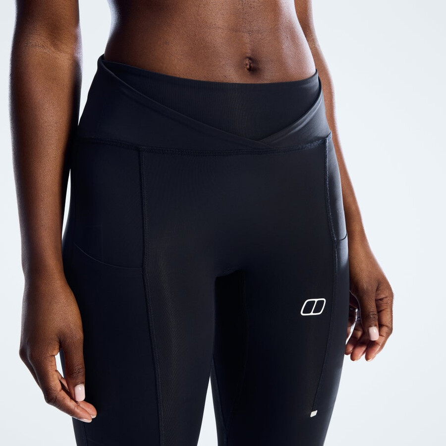 womens farren leggings - jet black berghaus