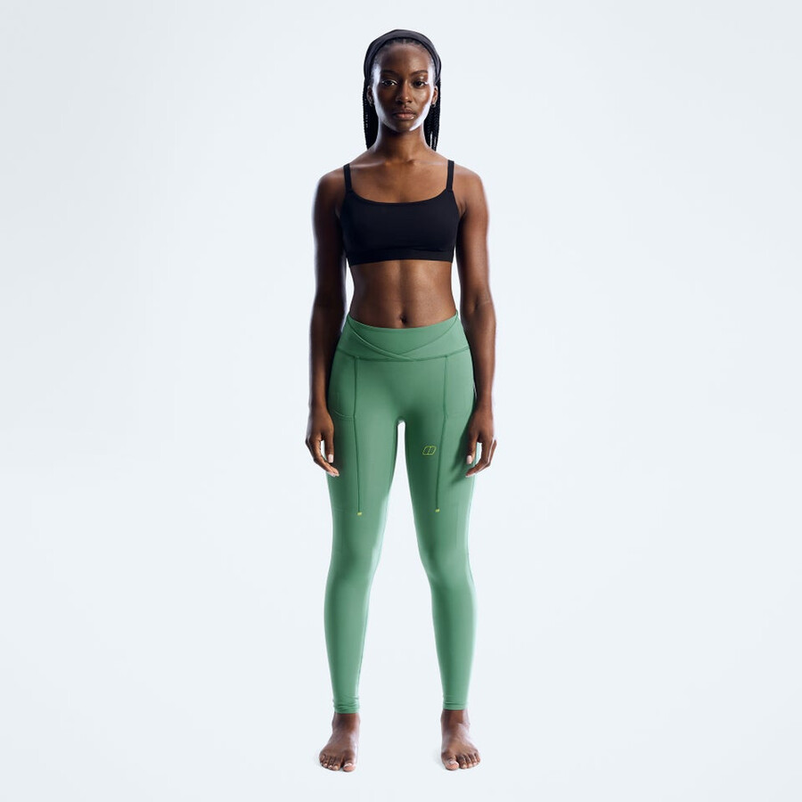 womens farren leggings - green berghaus