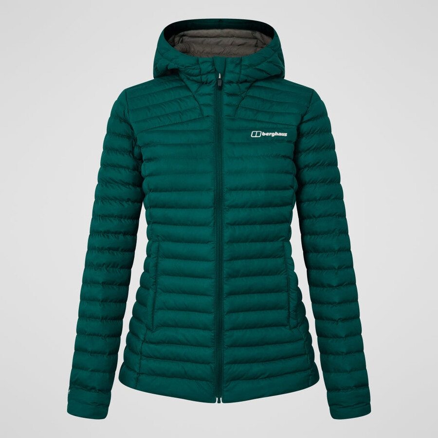womens nula micro synthetic insulated jacket - green berghaus