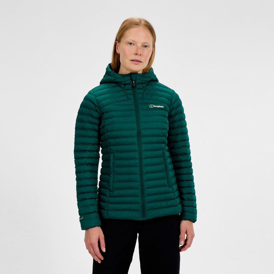 womens nula micro synthetic insulated jacket - green berghaus