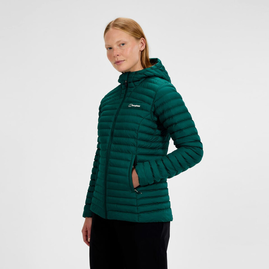 womens nula micro synthetic insulated jacket - green berghaus