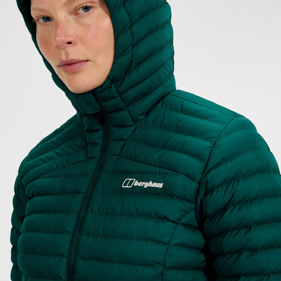 womens nula micro synthetic insulated jacket - green berghaus