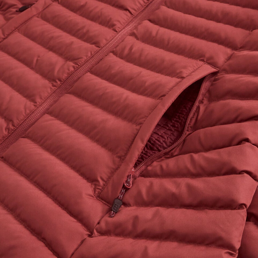 womens nula micro synthetic insulated long jacket - red berghaus