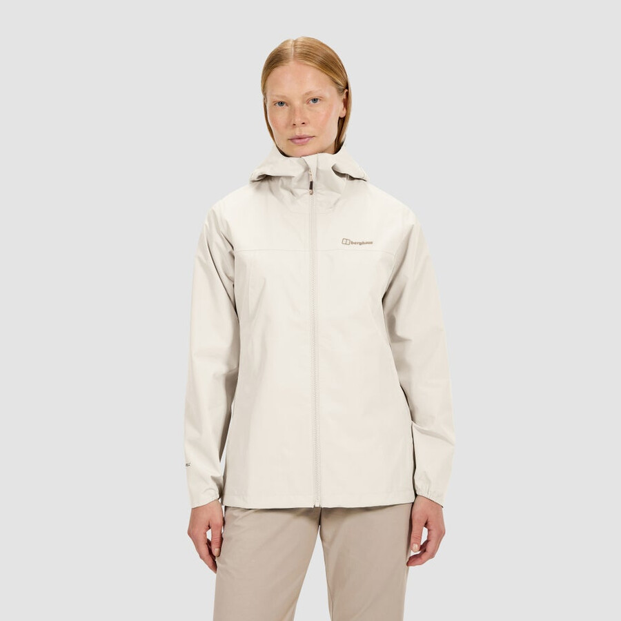 womens deluge pro 3.0 waterproof jacket - grey berghaus