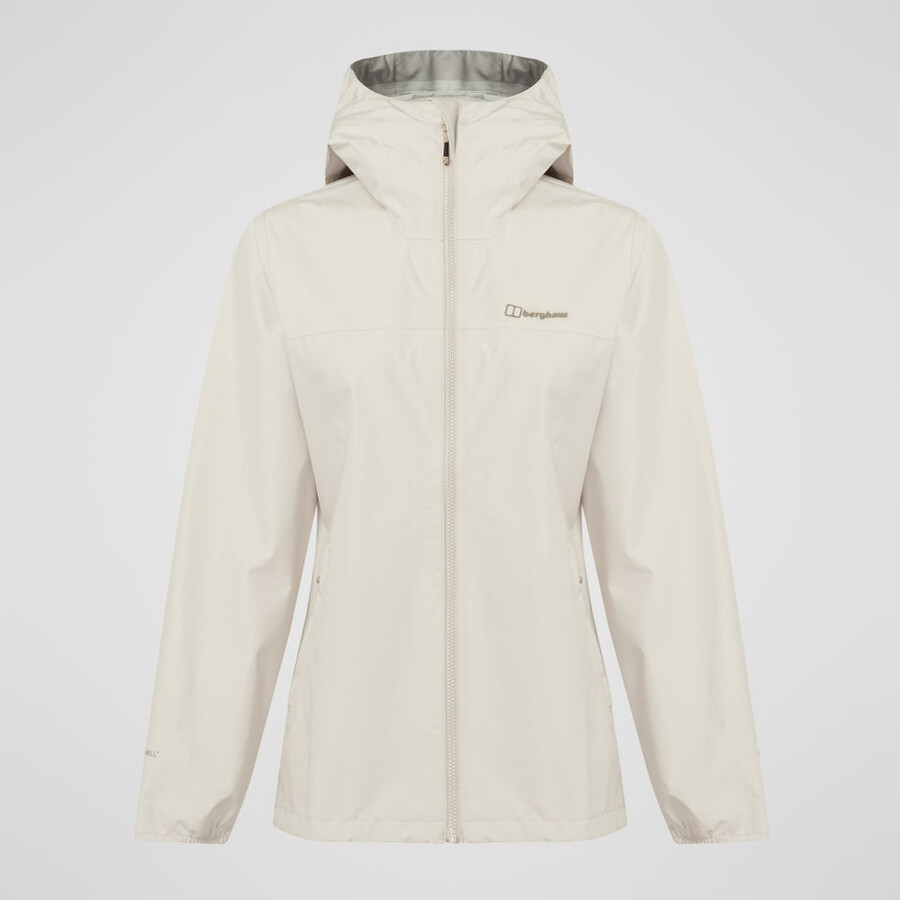 womens deluge pro 3.0 waterproof jacket - grey berghaus
