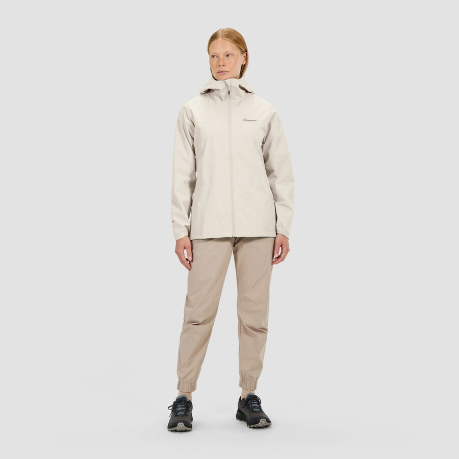 womens deluge pro 3.0 waterproof jacket - grey berghaus
