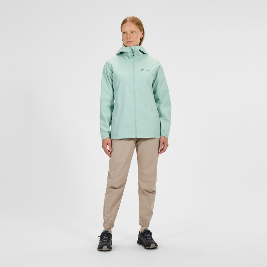 womens deluge pro 3.0 waterproof jacket - green berghaus