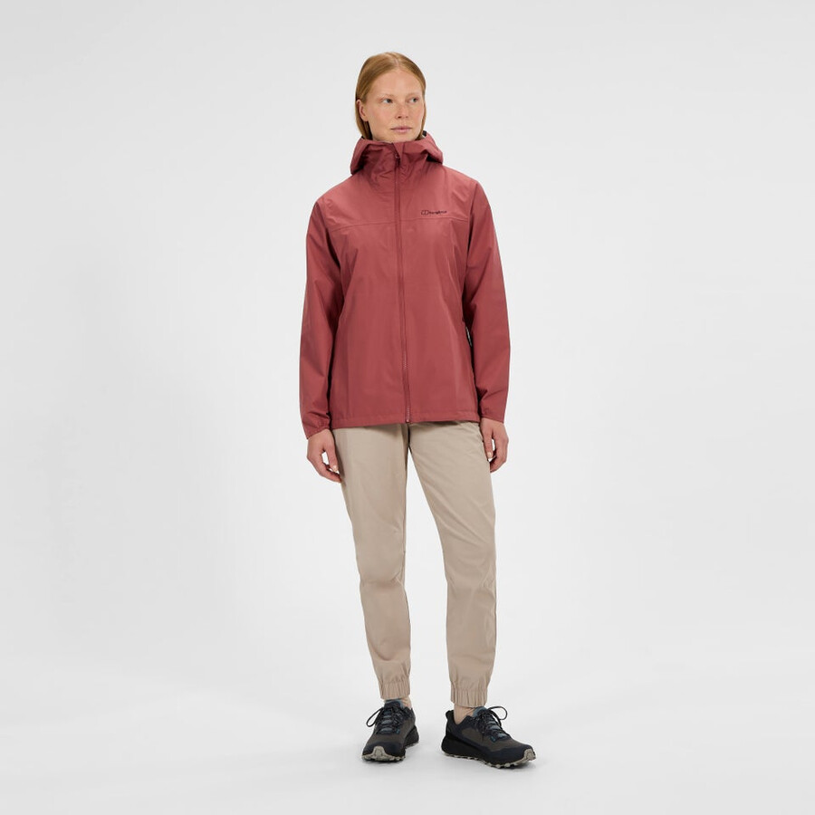 womens deluge pro 3.0 waterproof jacket - red berghaus