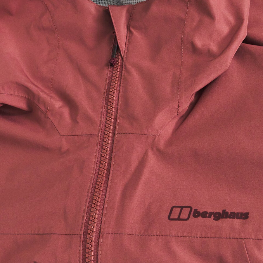 womens deluge pro 3.0 waterproof jacket - red berghaus