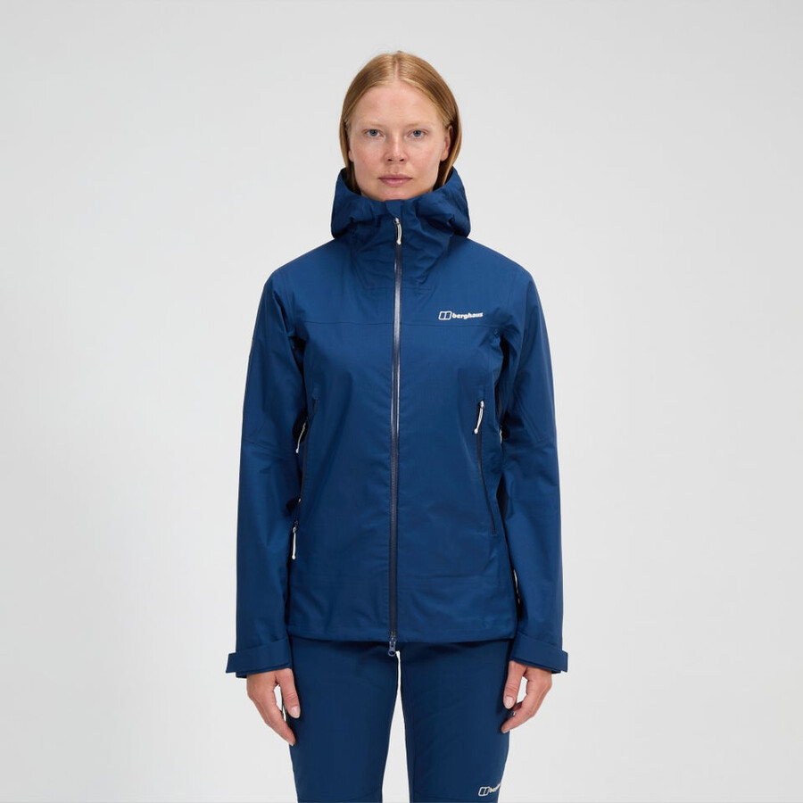 womens summit seeker gore-tex jacket - blue berghaus