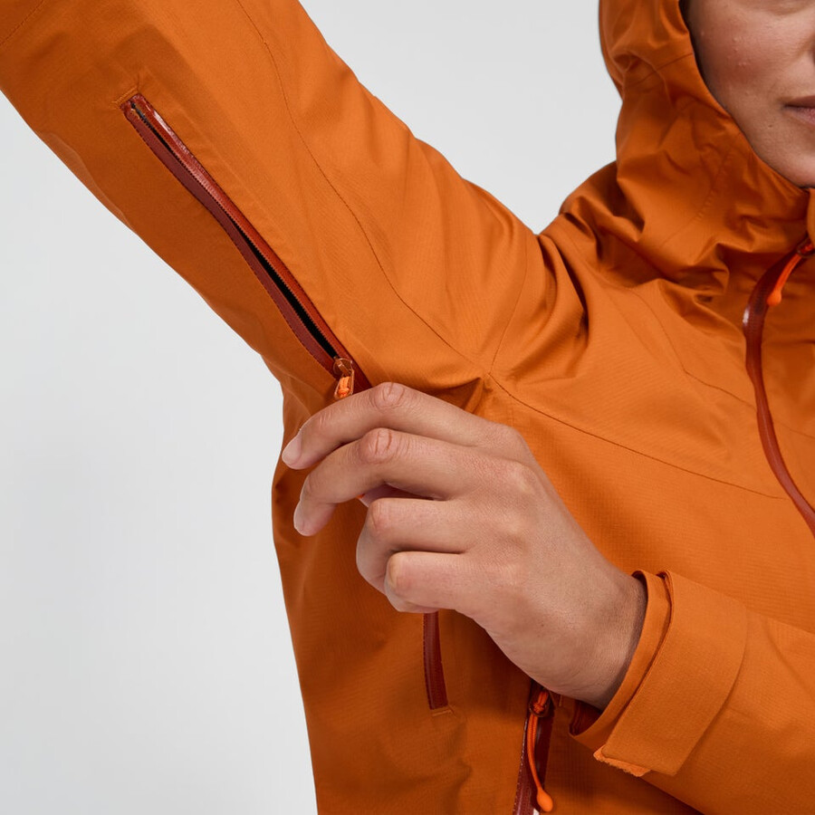 womens summit seeker gore-tex jacket - orange berghaus