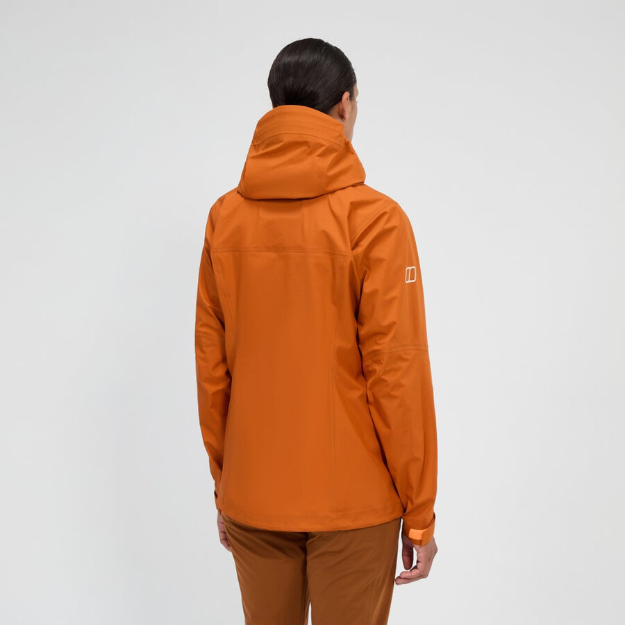 womens summit seeker gore-tex jacket - orange berghaus
