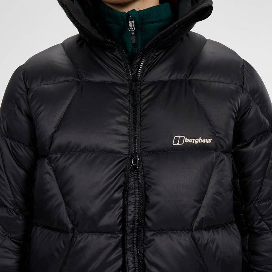 womens explorer down jacket - black berghaus