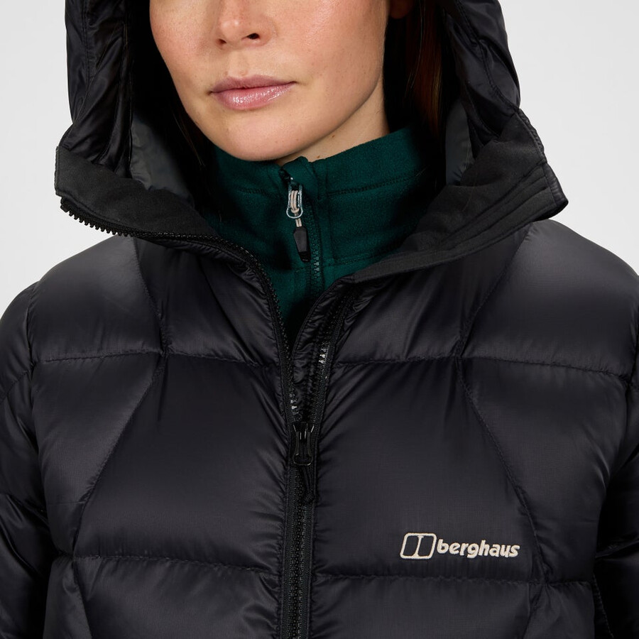womens explorer down jacket - black berghaus