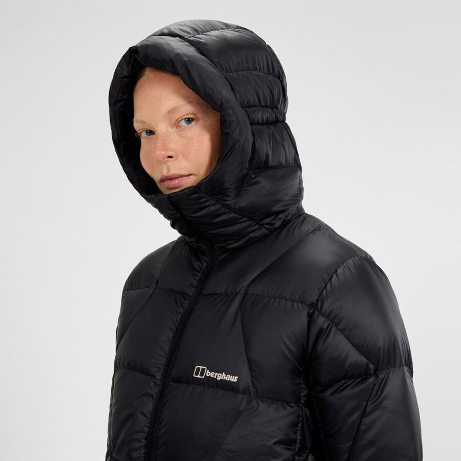 womens explorer down jacket - black berghaus