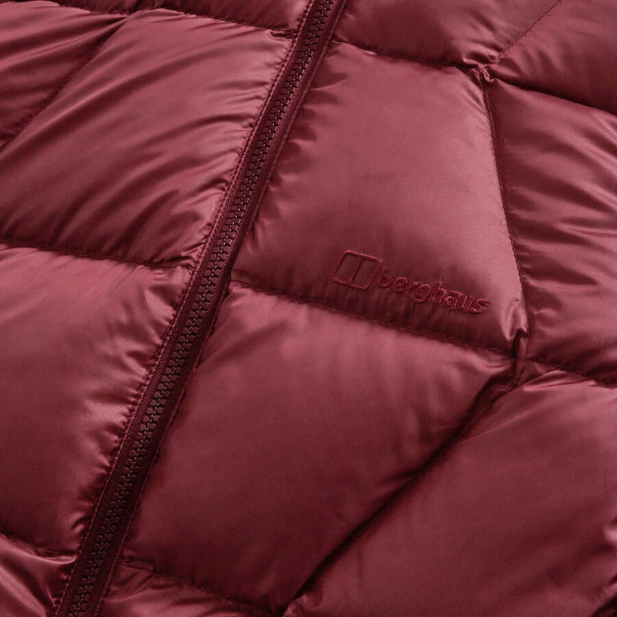 womens explorer down jacket - red berghaus