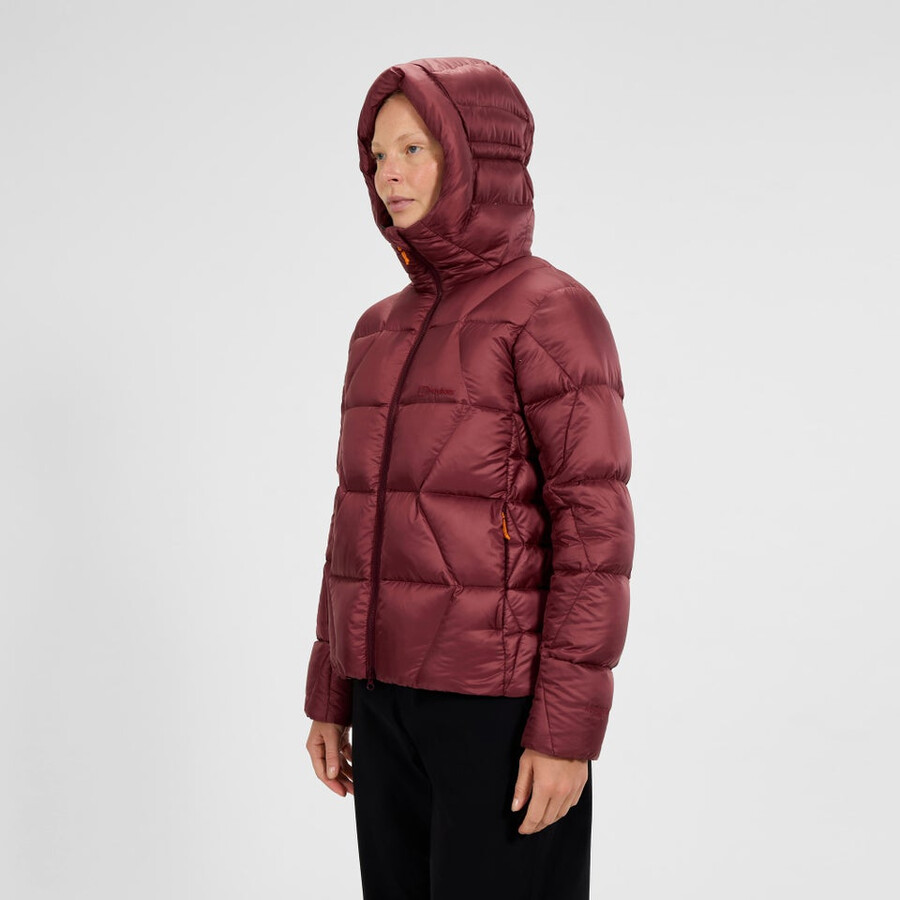 womens explorer down jacket - red berghaus