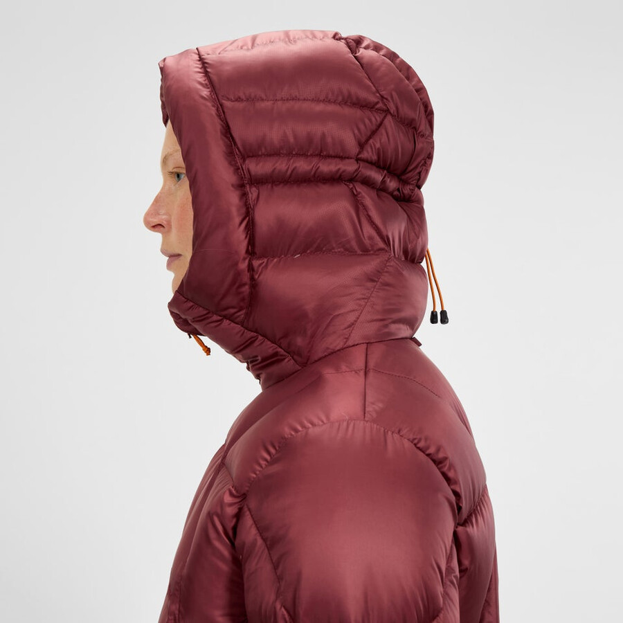 womens explorer down jacket - red berghaus