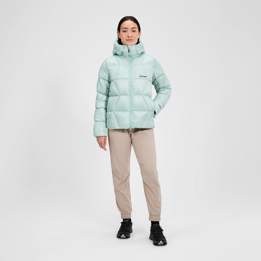 womens explorer down jacket - green berghaus