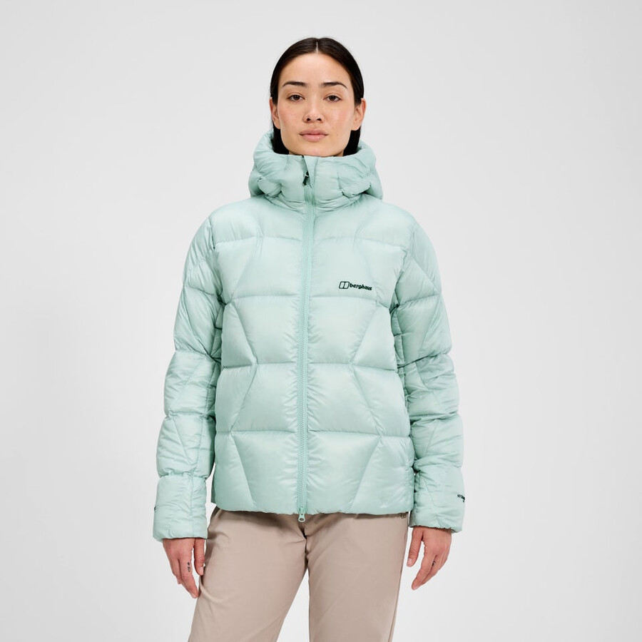 womens explorer down jacket - green berghaus